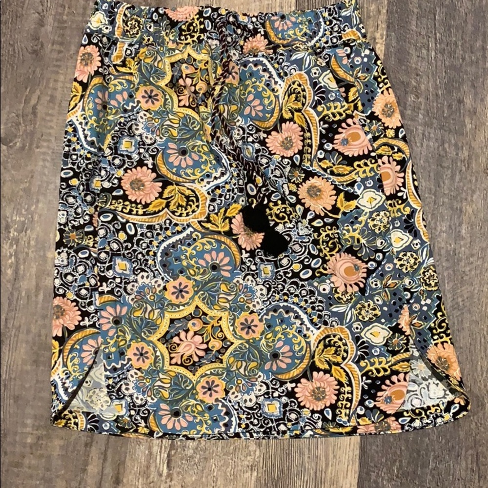 Loft drawstring skirt